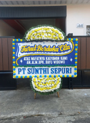 Papan Bunga Duka di Jerambah Gantung