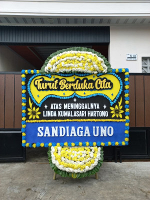 Papan Bunga Duka di Jerambah Gantung